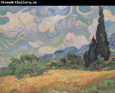 Vincent Van Gogh Wheat Field with Cypresses at the Haute Galline near Eygalieres (nn04)